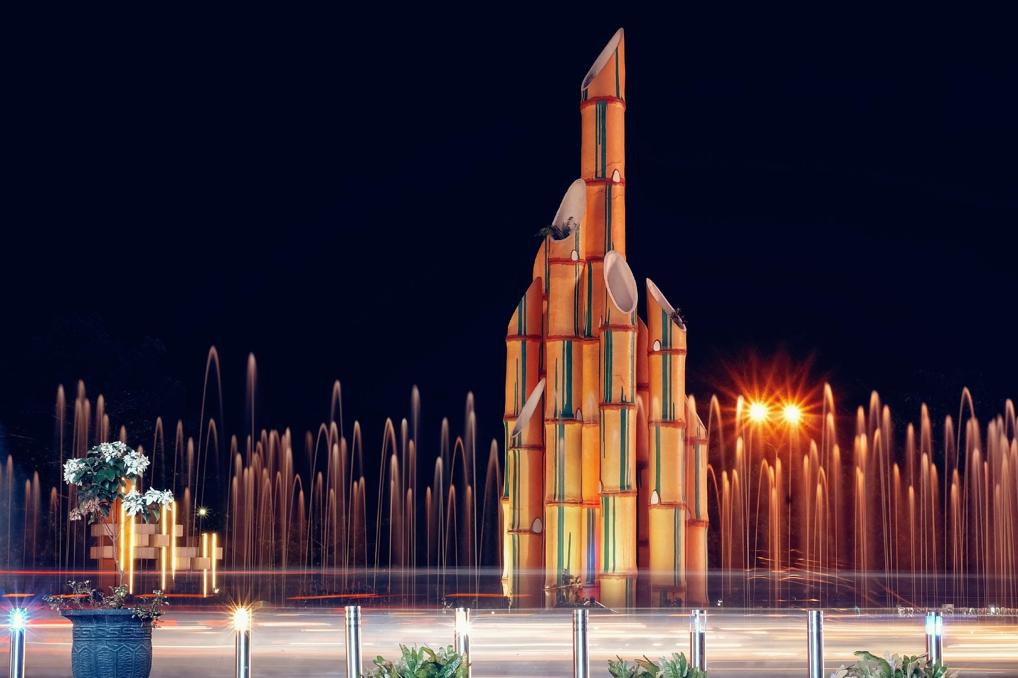 Pontianak city night view - Travel routes through Kalimantan